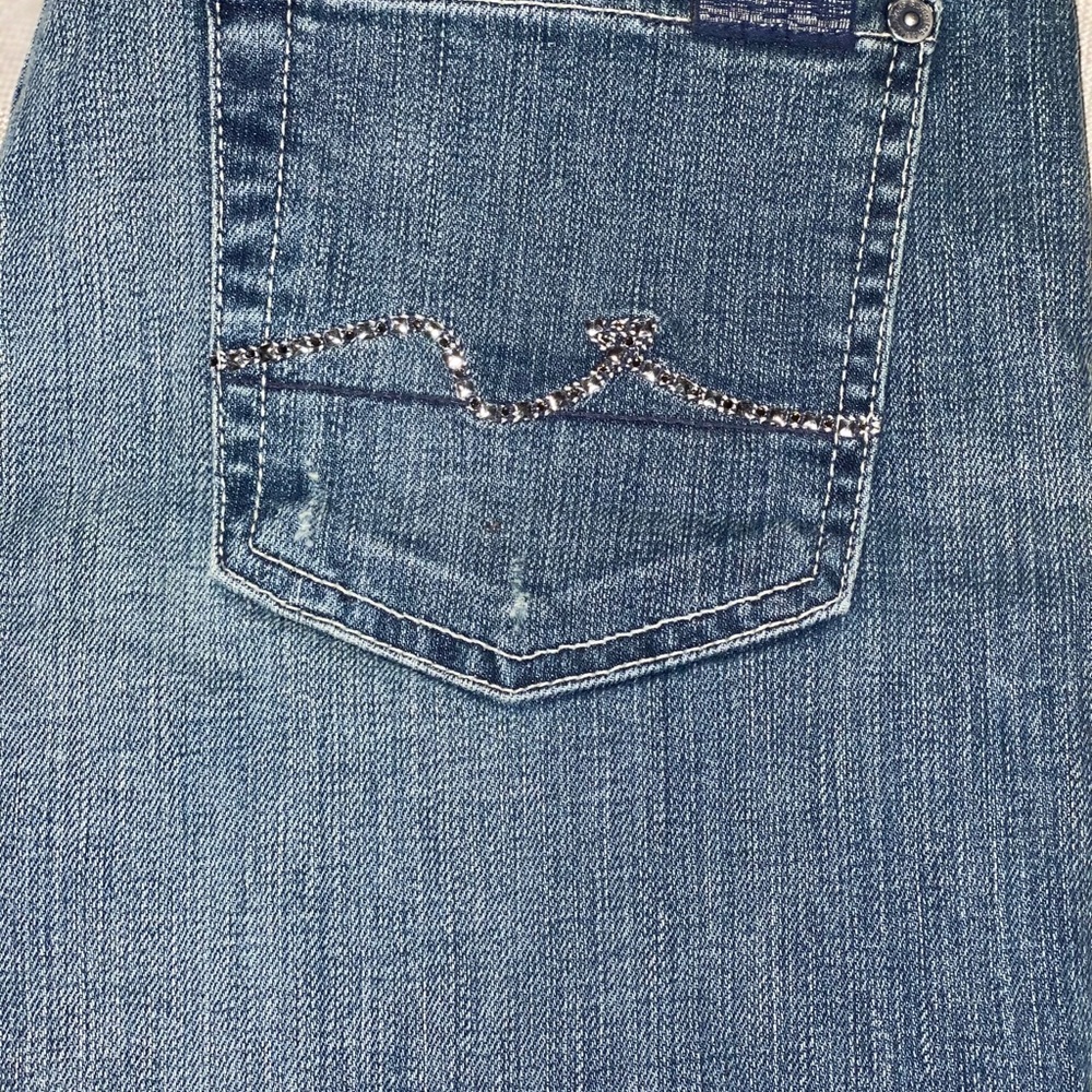 7 for all Mankind Roxanne with Rhinestones size 29 - Picture 2 of 6